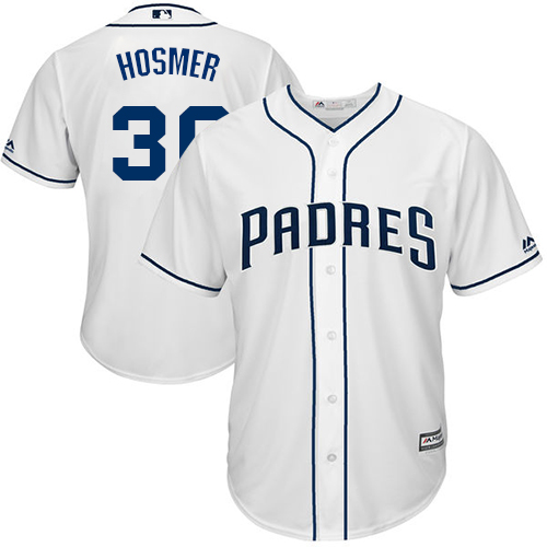 Padres #30 Eric Hosmer White New Cool Base Stitched MLB Jersey